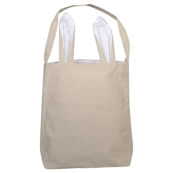 Easter Basket Tote | Easter Bunny Bags With Handle | Rabbit Easter Basket For Egg Hunting Candy And Gifts Carry Bucket