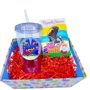 Easter Gift Basket, Kids, Teens, 16 oz., Chocolate Bunny, Stickers to Decorate