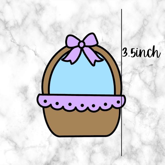 Easter Basket with Bow #2 Cutter and Embosser