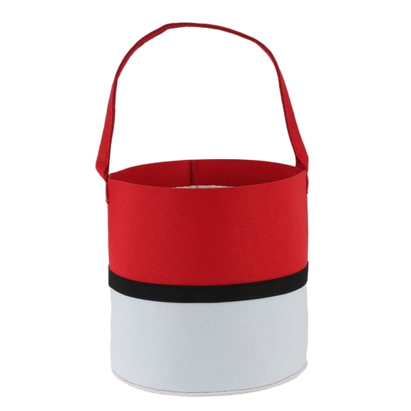 Easter Basket with Handles for Kids, Happy Easter Gift for Easter Egg Hunts Decorations Candy Gifts Storage