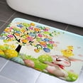 thumbnail image 1 of Easter Bathroom Rug Mat, Easter Bathroom Rugs Set, Happy Easter with Bunny Eggs and Flowers Spring Holiday Non-Slip Bath Carpet(17"X29"), 1 of 3