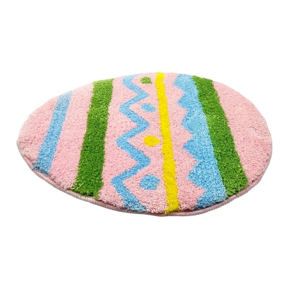 Easter Bathroom Rug Soft and Absorbent Spring Bathroom Decor Rug Cute Easter Eggs Rugs Non Slip Washable Bath Decor Mat Easter Rug Spring Bathroom Rug Easter Mat for Bath Bedroom Living Room 36"x24"