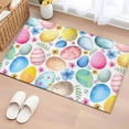 thumbnail image 1 of Easter Bathroom Rug Washable 2x3 Entryway Rug Non Slip Spring Country Colorful Eggs Flower Leaf Plant Front Door Mat Low Pile Indoor Doormat Throw Floor Carpet for Kitchen Bedroom Entrance, 1 of 8