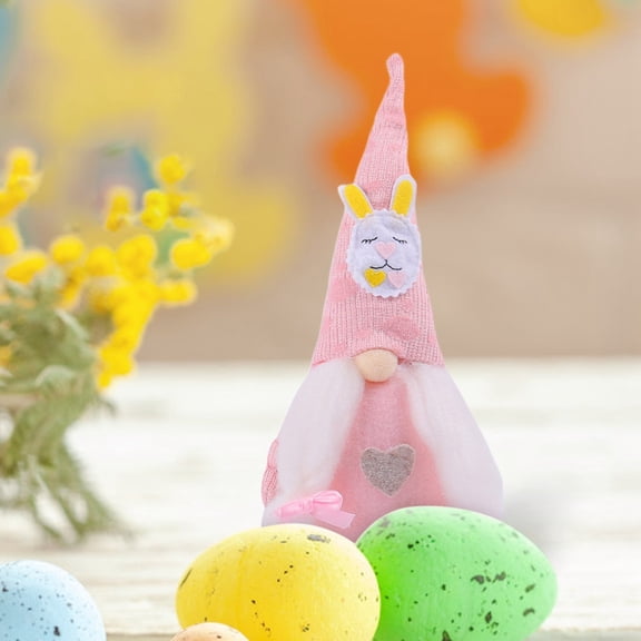 Easter Bearded Dwarf Doll Decoration Gift With Whimsical Design, Festive Gnome Figurine With Whimsical Accents, Tall Pointed Hat, And Subtle Decorative Details, Tabletop Shelf