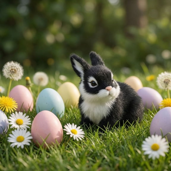 Easter Bunny Black Plush Rabbit Toy, Dark Tone Stuffed Easter Bunny For Easter Gift Giving, Unique Easter Animal Doll For Easter Home Comfort Easter Decorations Indoors