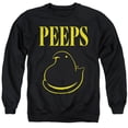 thumbnail image 1 of Easter Black and Yellow Unisex Adult Crewneck Sweatshirt, Black, X-Large, 1 of 5