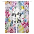 thumbnail image 1 of Easter Blackout Curtains for Bedroom Living Room Darkening Curtains 63 Inches Long Colorful Flowers Eggs Tulips Daisy Pastoral Floral Window Curtain 2 Panels Set Window Treatment Drapes 42"x63", 1 of 9