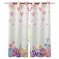 thumbnail image 1 of Easter Blackout Curtains for Bedroom, Spring Colorful Eggs Love Heart Botanical Flowers Thermal Insulated Kitchen Drapes with Grommets, Light Blocking Window Treatment, 2 Panels 42" x 54", 1 of 7