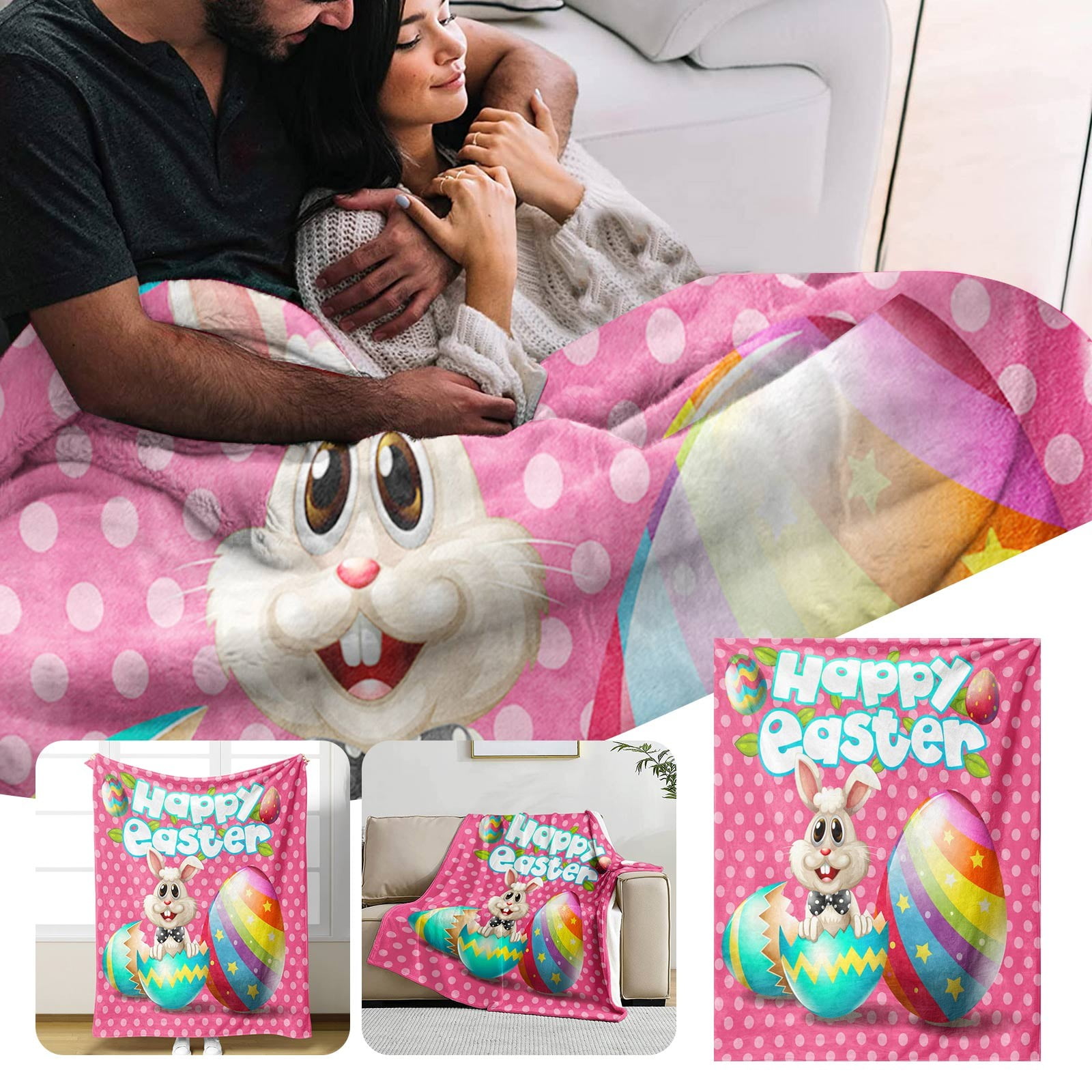 Easter Blankets And Throws Home Furnishing Blanket Flannel Blanket Warm Blanket Decoration