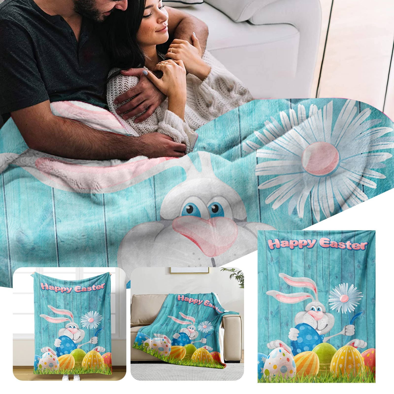 Easter Blankets And Throws Home Furnishing Blanket Flannel Blanket Warm Blanket Decoration