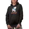 thumbnail image 1 of Easter Blessings & Cute Lamb Art, Easter Day or Sunday Souvenir or Merch Gift, Black Hooded Sweatshirt or Hoodie, Small, 1 of 5