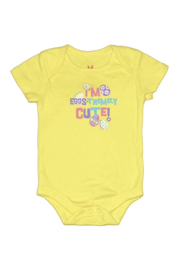Easter Body Unsex Boys & Girls I'm Eggs-tremely Cute! Bodysuit (0-3 Months)