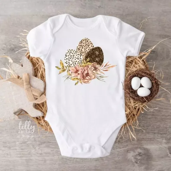 Easter Bodysuit, First Easter Baby Bodysuit, Newborn Easter Gift Cute Baby Onesie, BABY BODYSUIT LAT 4424