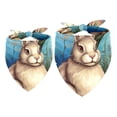 thumbnail image 1 of Easter Breathable Chiffon Dog Bandanas Pack of Two - Translucent Pet Collars 16x16x22.8in and 20.9x20.9x30in Sizes, 1 of 5
