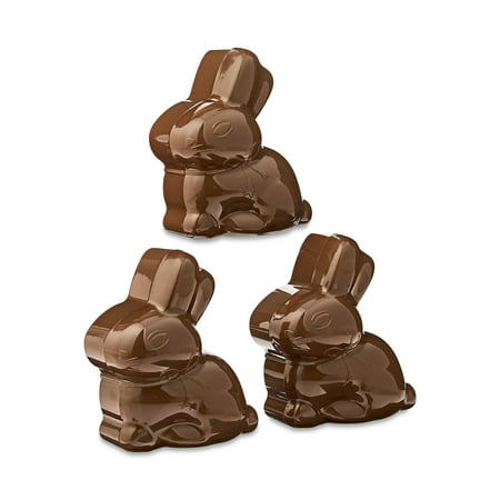 Easter Brown Bunny Eggs, 3.5 x 4 in, 3 Count, by Way To Celebrate