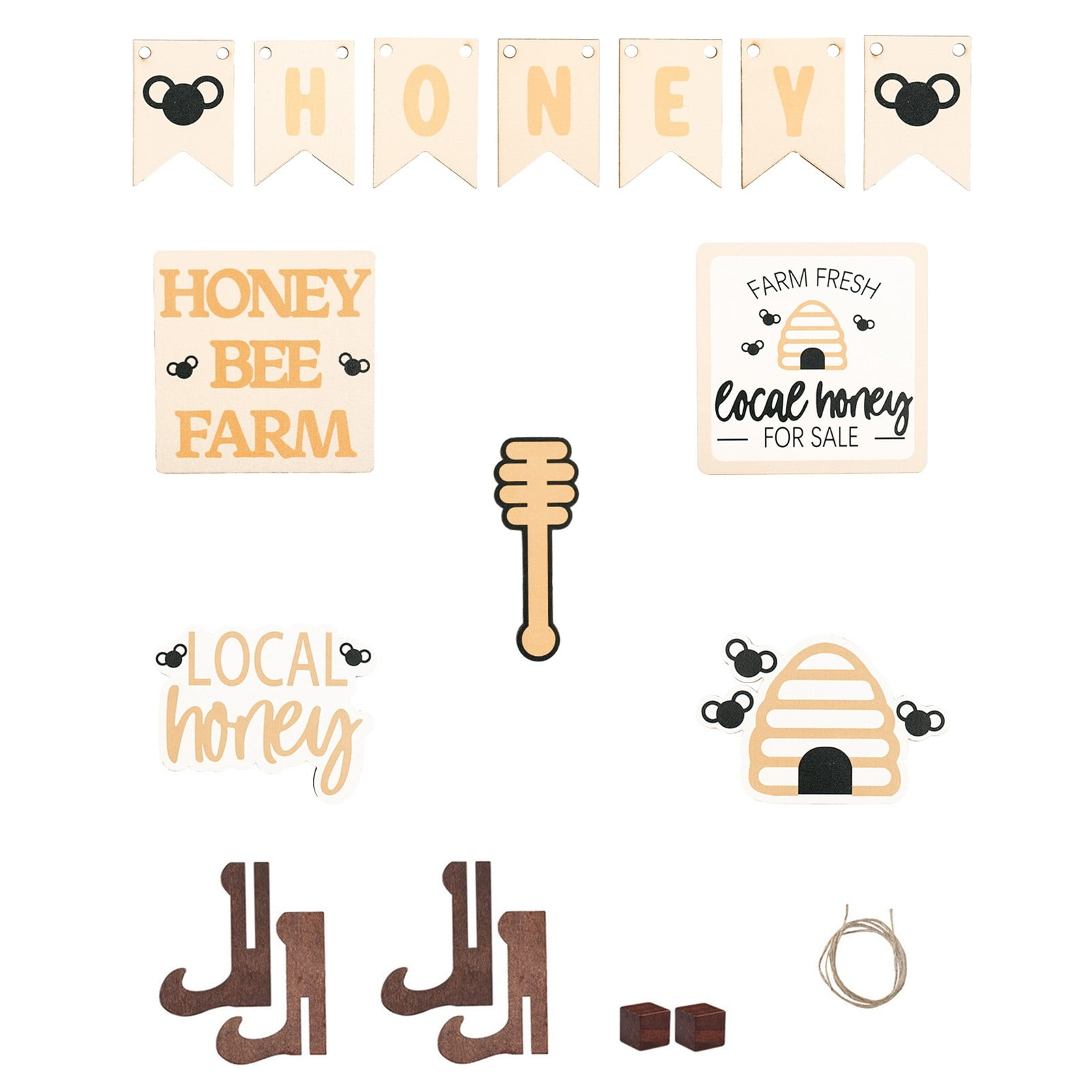 Easter Bulk Kitchen Shelf Sign Winter Decorations for Tie Tray Farm