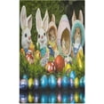thumbnail image 1 of Easter Bunnies Chocolate Eggs Kitchen Tea Towels 4 Pack Absorbent Hand Dish Towels, Rabbit Dishcloths Lint-Free 18x28 Inch Fast Drying for Cooking Baking Home Clean, 1 of 7
