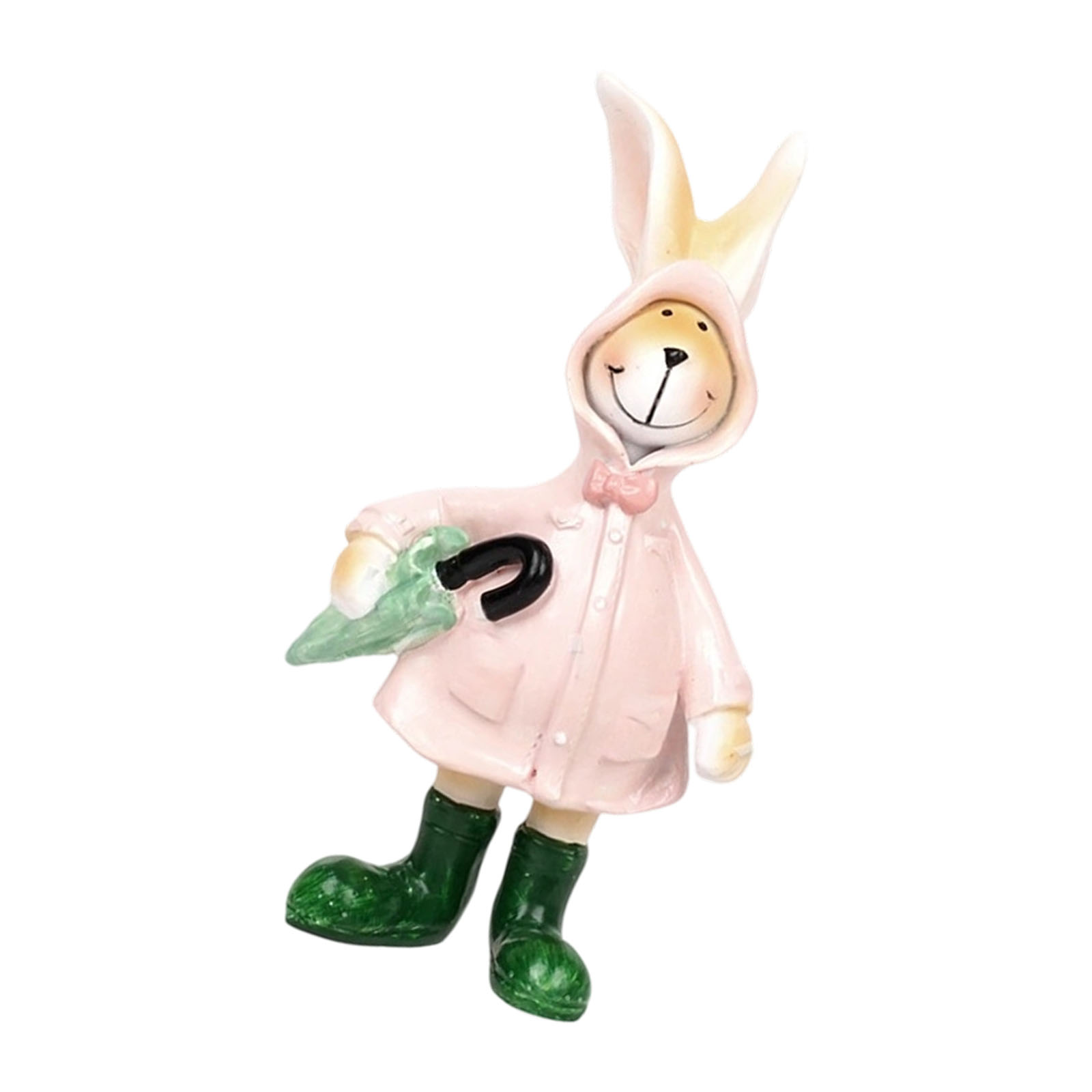 Easter Bunnies Decorations Resin Rabbits Statue Spring Rabbits Figurine ...