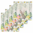 thumbnail image 1 of Easter Bunnies Kitchen Dish Towels for Drying Dishes Set of 4, Spring Eucalyptus Easter Eggs Gray Wooden Waffle Weave Microfiber Hand Tea Bathroom Towels Quick Dry & Absorbent Towel 12x12, 1 of 7