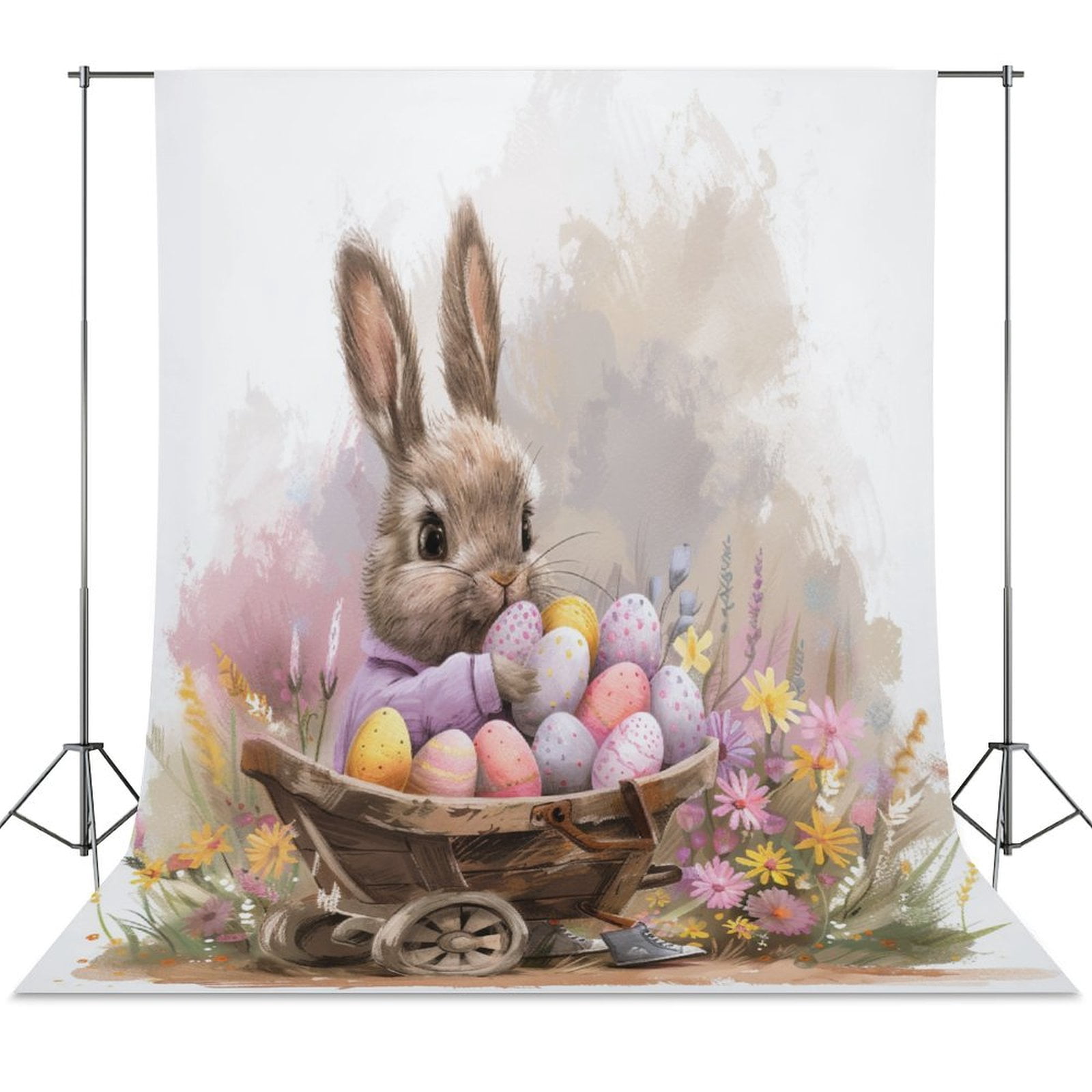 Easter Rabbit Photograpfy Easter Bunnies Rabbits Backdrop Background for Photography Photo Booth ...