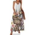 thumbnail image 1 of Easter Bunnies Rabbits Design Sleeveless Dress Woman Fashion Long Dresses Women's Summer Suit Dress 2025, 1 of 7