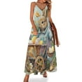 thumbnail image 1 of Easter Bunnies Rabbits Design Sleeveless Dress Woman Fashion Long Dresses Women's Summer Suit Dress 2025, 1 of 7