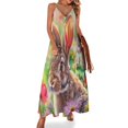 thumbnail image 1 of Easter Bunnies Rabbits Fine Art Sleeveless Dress Summer Dress Woman 2025, 1 of 7