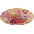 thumbnail image 1 of Easter Bunnies Rabbits Round Rugs -Washable Non-Slip Small Round Area Rug Throw Soft Circle Rugs for Bedroom, Modern Print Indoor Carpet for Entryway Sofa Living Room, 1 of 7