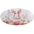 thumbnail image 1 of Easter Bunnies Rabbits Washable Round Rug -Circle Area Rugs for Nursery Bedroom, Vintage Non Slip Non Shedding Low Pile Carpet for Living Room Coffee Table Entryway, 1 of 7