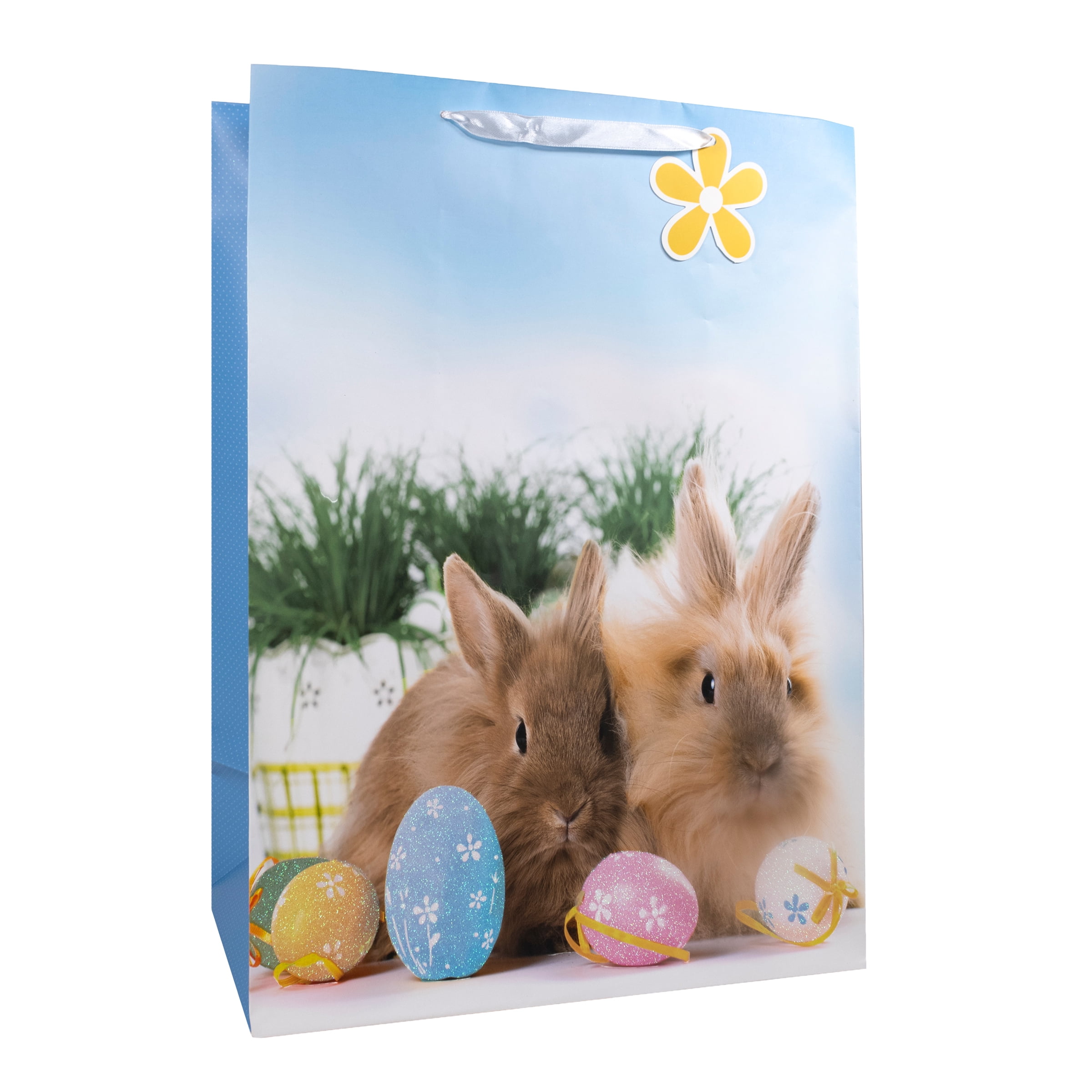 Easter Bunnies and Eggs Gift Basket, 20 in x 14.5 in, by Way To Celebrate