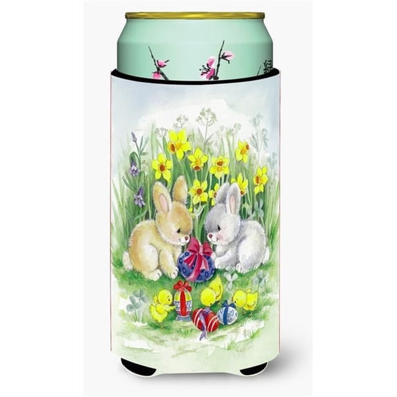 Easter Bunnies with Eggs Tall Boy Beverage Insulator Hugger