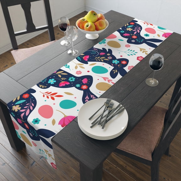 Easter Bunny| 90"x16" Polyester Table Runner