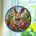 thumbnail image 1 of Easter Bunny Acrylic Suncatcher Window Hanging, Colorful Egg Rabbit Spring Decor, Cute Animal Sun Catch Ornament, 1 of 4