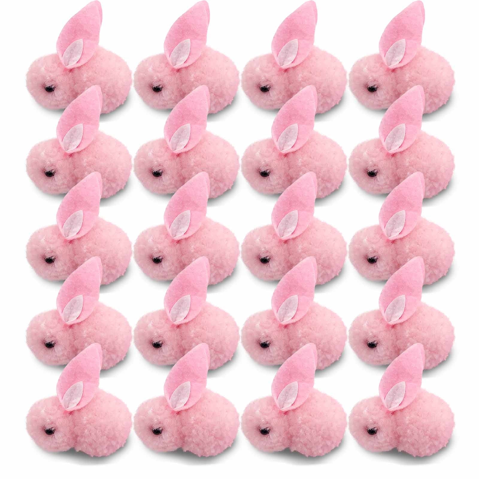 Easter Bunny Animals 10Pcs 2 inch Mini Plush Bunny Rabbit Stuffed ...