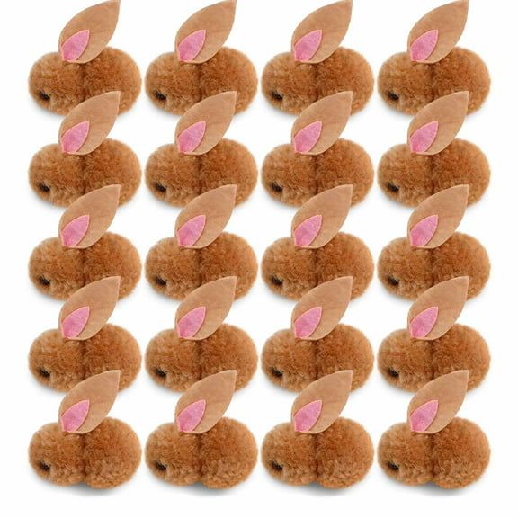 Easter Bunny Animals 10Pcs 2 inch Mini Plush Bunny Rabbit Stuffed Animals Stuffed Toys Soft Tiny Rabbit Doll Plush Hanging Pendant Ornament for DIY Easter Decorations Party