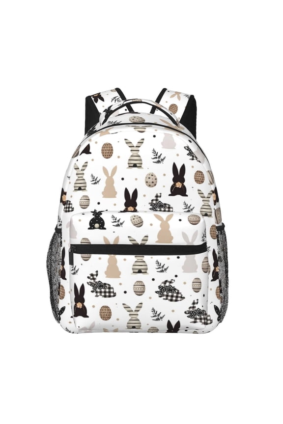 Easter Bunny Backpack Lightweight Rucksack Travel Bag for Men and Women