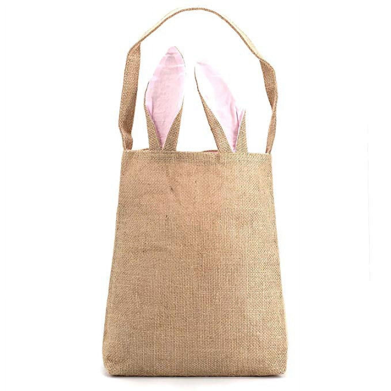 Easter Bunny Bag & Basket for Egg Hunts. Children's Tote Handbag ...