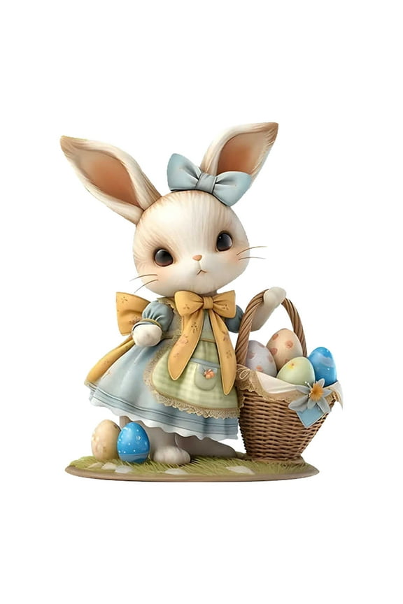 Easter Bunny Bag Charm Cute Bunny Pendant for Backpacks Purses Keys DIY Crafts Home Decor Easter Party Favor Supplies Easter Gifts for Adults Teens Kids Family Spring Festival Decorations