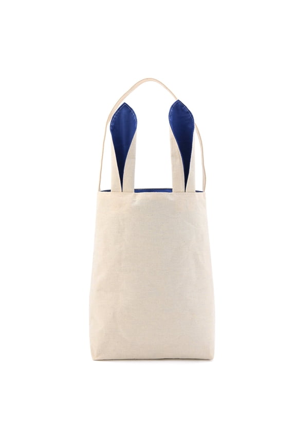 Easter Bunny Bag - Easter Basket Tote Handbag for Egg Hunts with Dual Layer Bunny Ears Design, Excellent for Carrying Eggs, Candies, Gifts at Easter Party