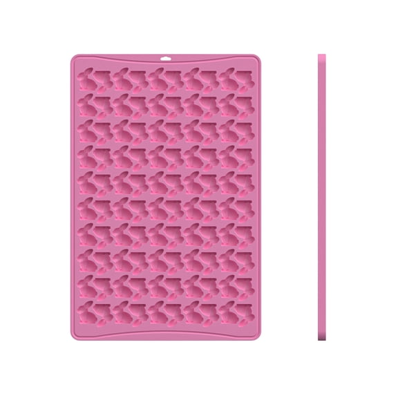 Easter Bunny Baking Mold Plastic Chocolate Mold For Candy Soap Baking Kitchen Tool Spring Holiday 11.81X7.87 Inch