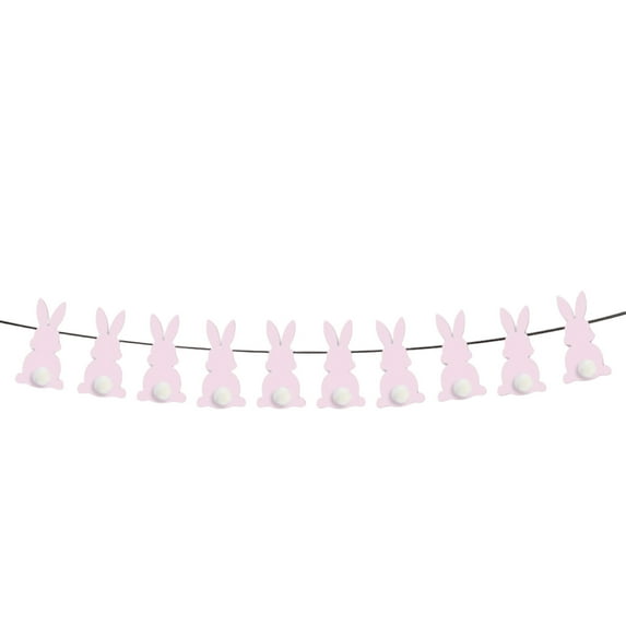 Easter Bunny Banner Decoration, Easter Bunny Rabbit Banner Bunting Garland, Easter Decorations