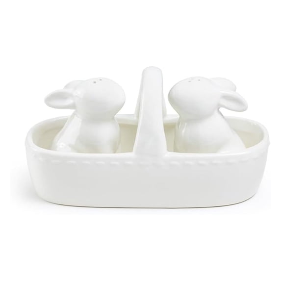 Easter Bunny Basket Ceramic Salt and Pepper Shaker Set - Walmart.com