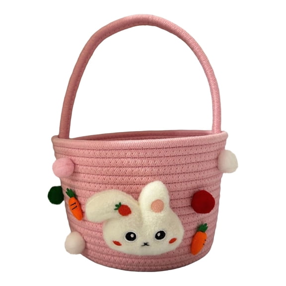 Easter Bunny Basket, Woven Storage Baskets, Easter Egg Hunt Baskets, Empty Woven Basket, Candy Storage Baskets, Decorative Easter Baskets, Small Easter Baskets for Easter Party Decor Gift Giving