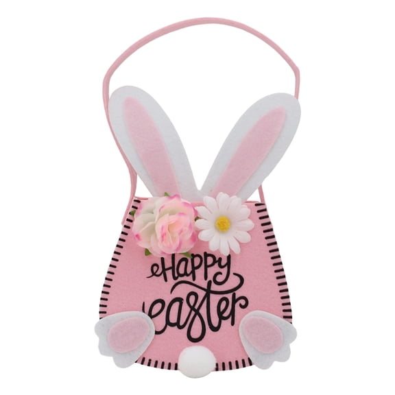 Easter Bunny Basket, Ongmies Personalized Felt Bags My First Tote Bucket Easter Gift Egg Hunts Basket 5.5" x 11"