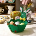 thumbnail image 1 of Easter Bunny Baskets with Rabbits Ears Easter Desktop Decor Storage Basket for Candy Party Props, 1 of 6