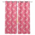 thumbnail image 1 of Easter Bunny Blackout Curtains for Bedroom/Living Room, Pink Cute Rabbits Animal Cartoon Thermal Insulated Kitchen Drapes with Grommets, Light Blocking Window Treatment, 2 Panels 42" x 84", 1 of 7