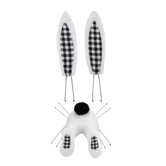 Easter Bunny Butt for Wreath,Bunny Wreath Attachment,3pcsBunny Embellishment Set for Wreaths,Easter Bunny Butt Wreath Kit,Rustic Farmhouse Spring Holiday Decor for Outdoor Home Wall Door