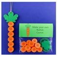 thumbnail image 1 of Easter Bunny Button Ornament Kit - Adorable Easter Button Decoration Crafting Kit | Make Your Own Buttons Carrot Decorations | Handmade Hanging Ornaments (Carrot), 1 of 8