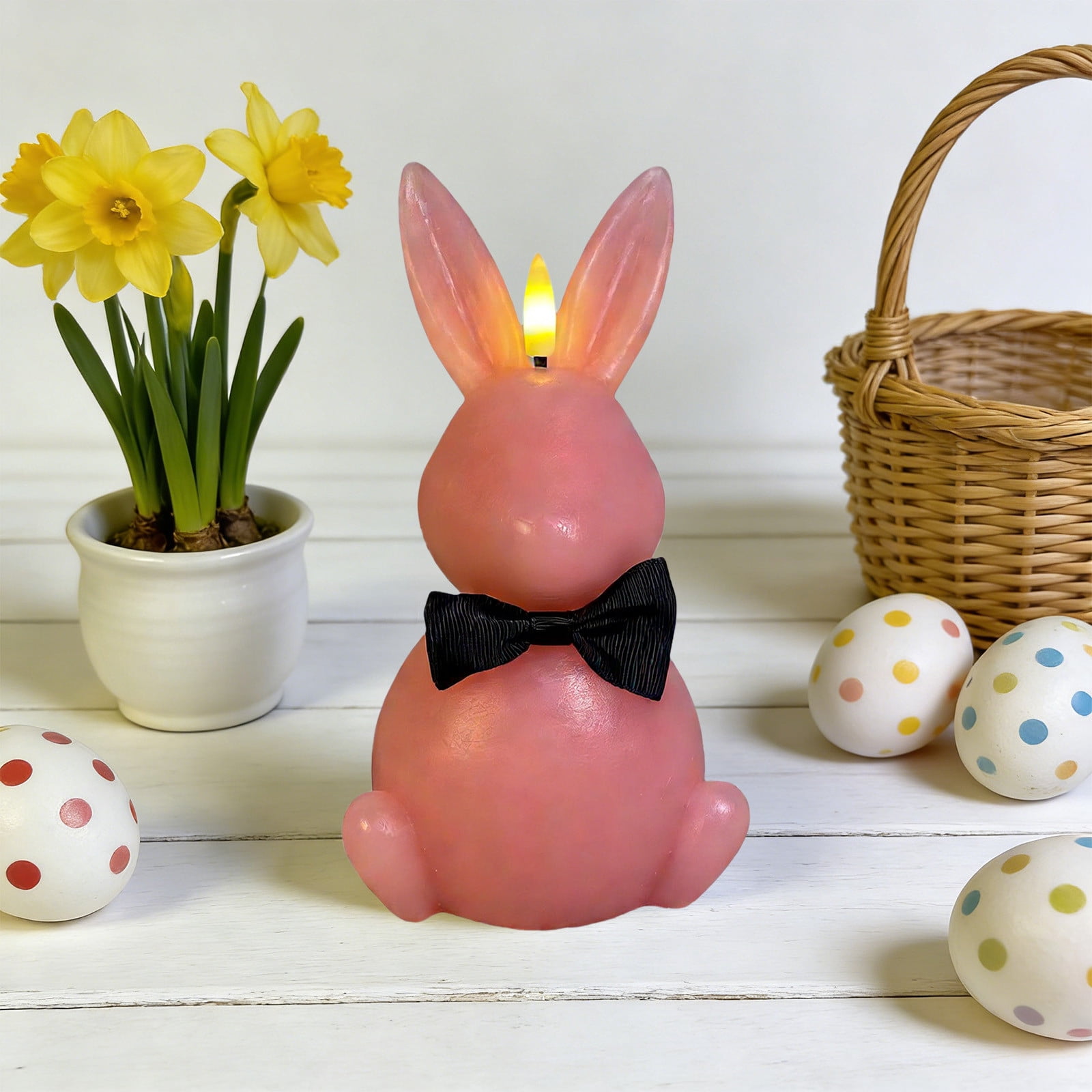 Easter Bunny Candle,Easter Bunny Candle Lamp with Paraffin Bullets ...