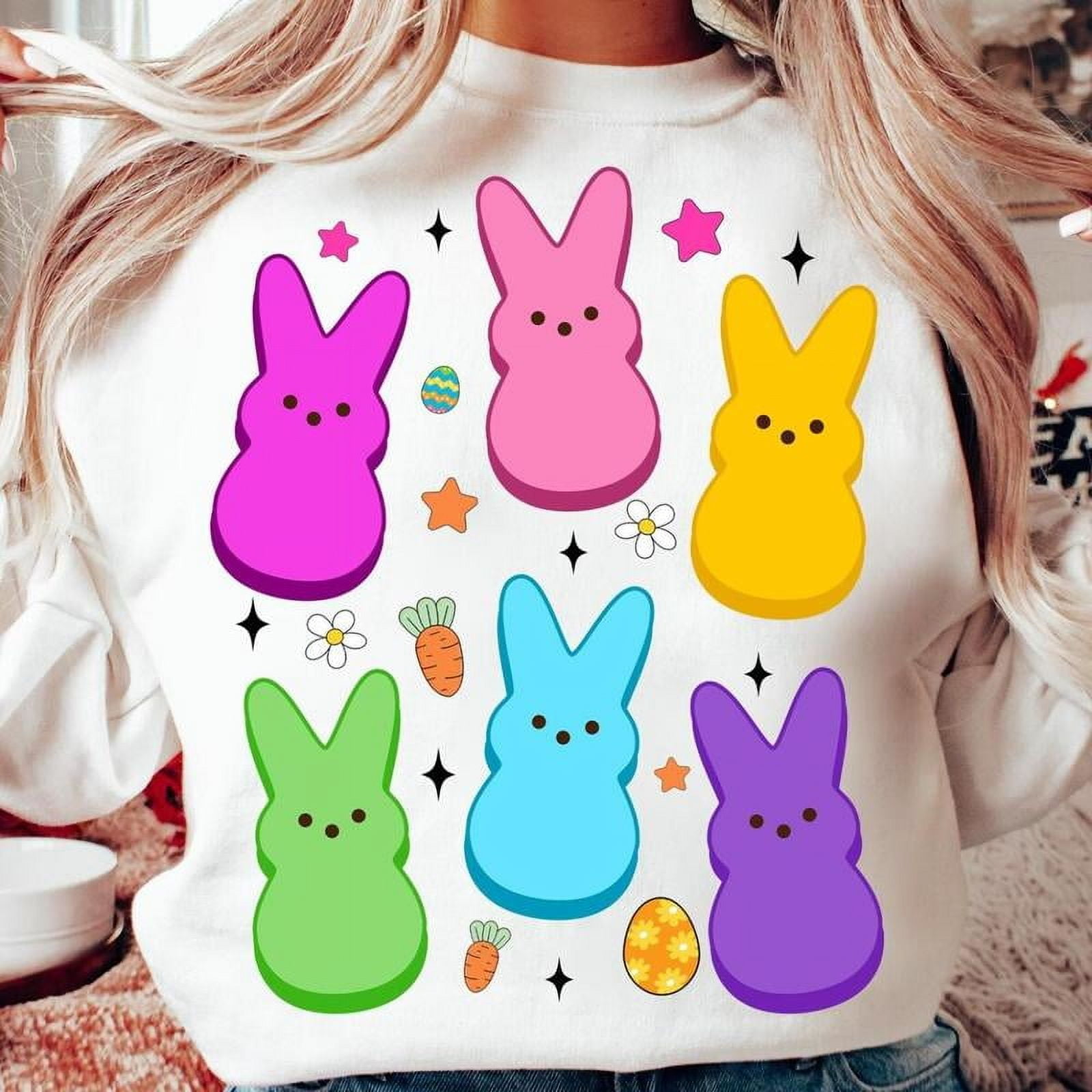 Easter Bunny Candy Sweater. Easter day Sweater. Easter bunny Sweater